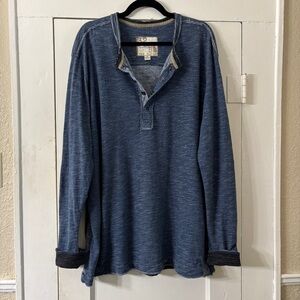 Men’s 32 Bar Blues Long Sleeve Henley Tee